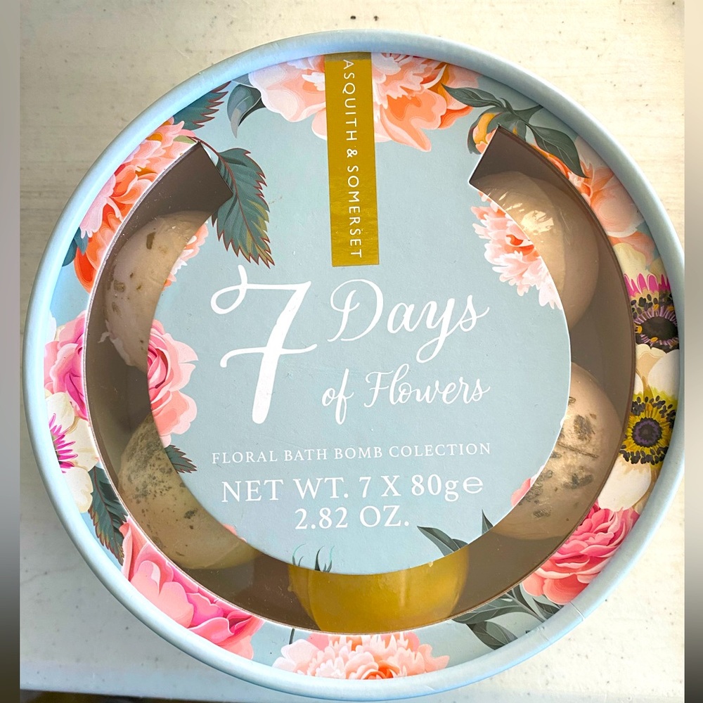 7 days of Flowers bath soak balls